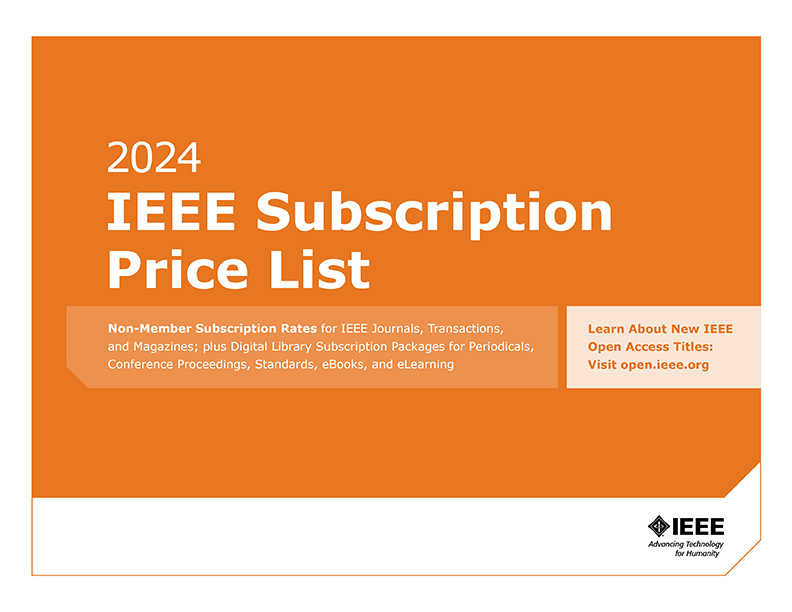 Ieee 2021 Ieee Non Member Subscription Price List